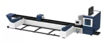 Cortadora neumática doble del tubo del laser del CNC de la tirada 6500m m