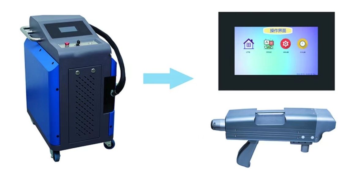 Máquina de limpieza superficial del laser de la refrigeración por aire 200W 10m