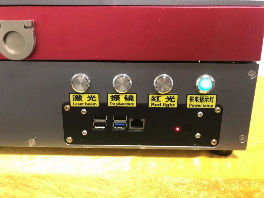 máquina ULTRAVIOLETA de la marca del laser de 200kHz 7000m m con el teclado