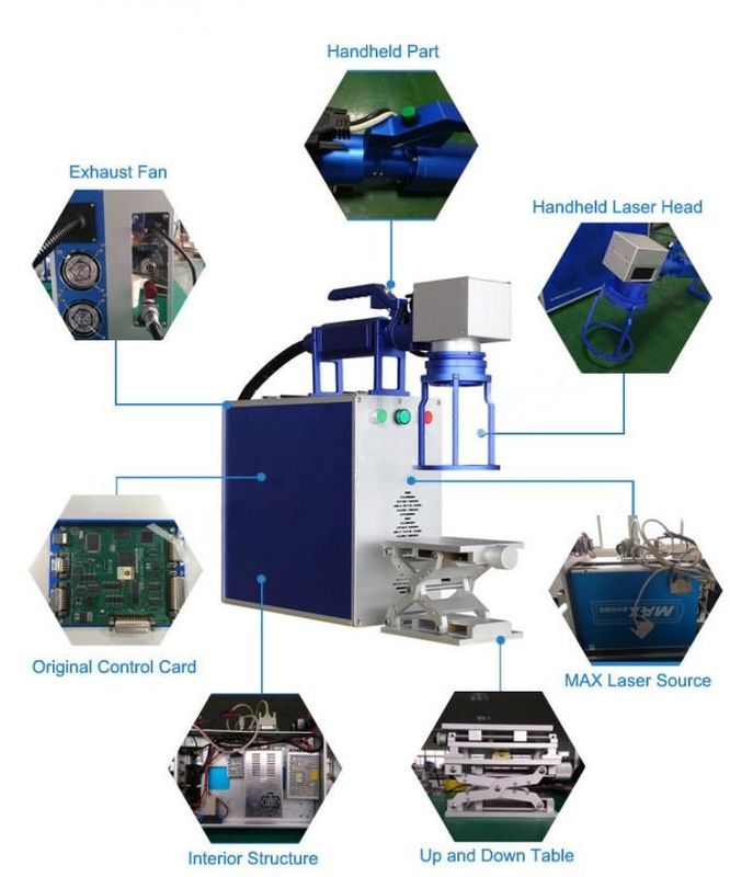 Mopa Color Metal 50W 3d Fiber Laser Marking Machine
