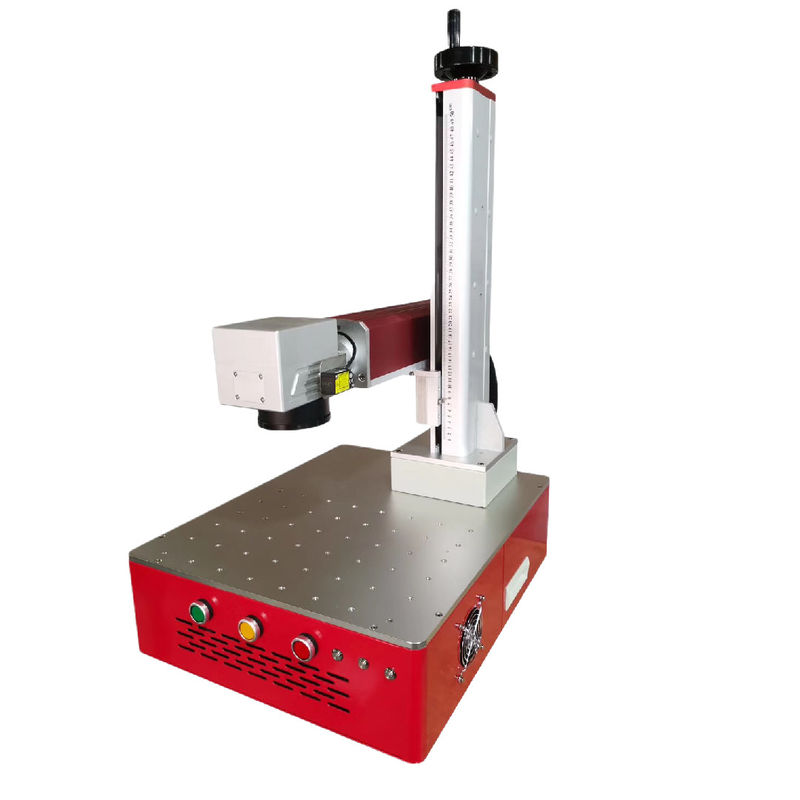 grabador For Metal del laser de la fibra 20KHz de la refrigeración por aire de 5m m