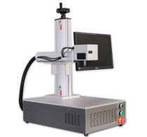refrigeración por aire de escritorio de la máquina 100kHz del laser de la fibra 20W con la PC Raycus max